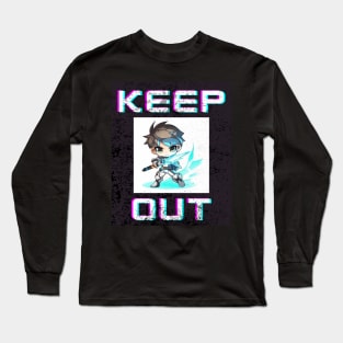 Keep Out - Anime Lover Game Sign Long Sleeve T-Shirt